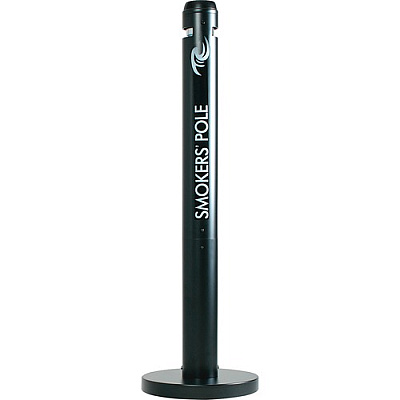 Rubbermaid Commercial Freestanding Smoker's Pole (RCPR1BK)