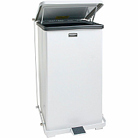 Rubbermaid Commercial Defenders Steel Step Cans (RCPST12EPLWH)