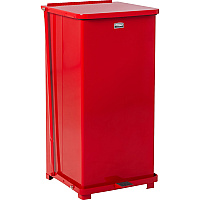 Rubbermaid Commercial Defenders Steel Step Cans (RCPST24EPLRD)