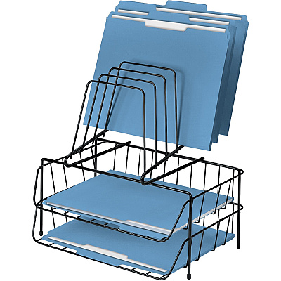 Fellowes Wire Double Tray with Step File (FEL72391)
