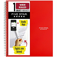 Five Star Wirebound 1-subject Notebook (MEA72017)