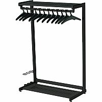 Quartet Two-Shelf Garment Rack - Freestanding - 12 Hangers Included (QRT20224)