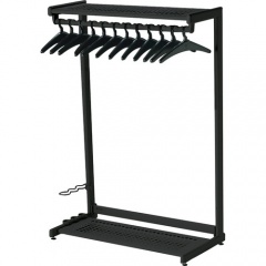 Quartet Two-Shelf Garment Rack - Freestanding - 12 Hangers Included (20224)