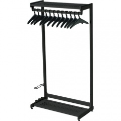 Quartet Two-Shelf Garment Rack - Freestanding - 12 Hangers Included (20225)