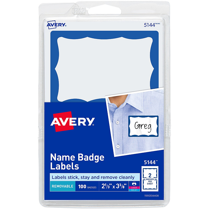 Avery Border Print or Write Name Tags (AVE5144)