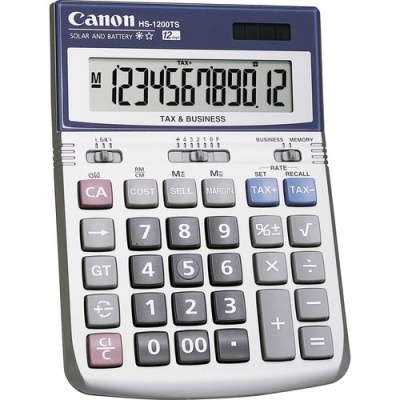 Canon HS-1200TS 12-Digit Angled Display Calculator
