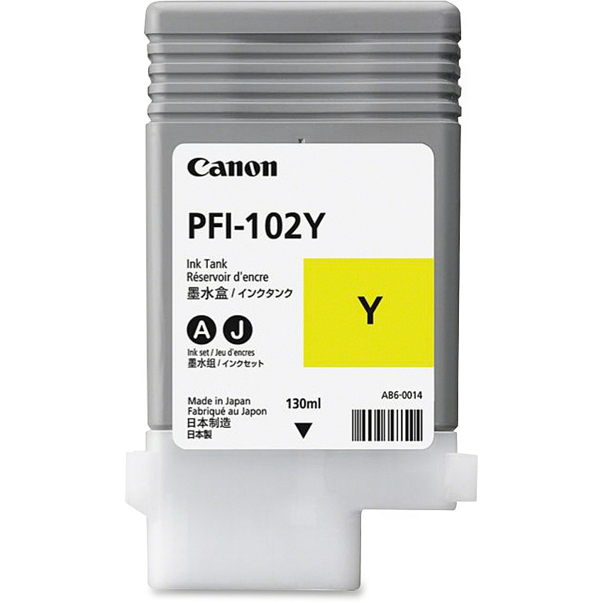 Canon PFI-102Y Original Ink Cartridge (CNM0898B001AA)