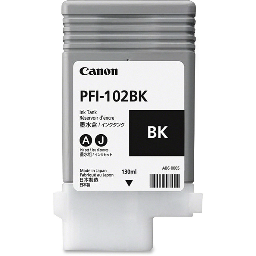 Canon PFI-102BK Original Ink Cartridge (CNM0895B001AA)