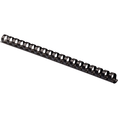 Fellowes Plastic Binding Combs - Black, 3/8" Diameter (52325)