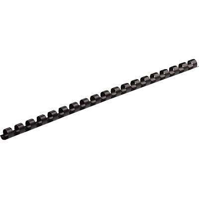 Fellowes Plastic Binding Combs - Black, 1/4" Diameter (52366)