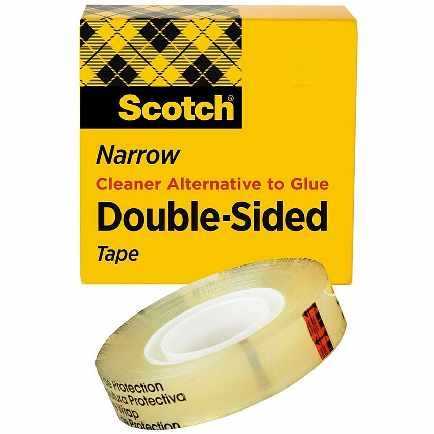 Scotch Permanent Double-Sided Tape - 1/2"W (MMM665121296)