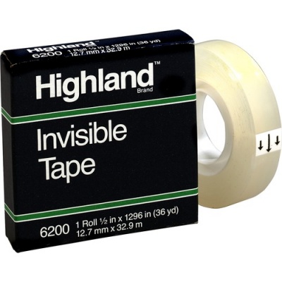 Highland 1/2"W Matte-finish Invisible Tape (6200121296)