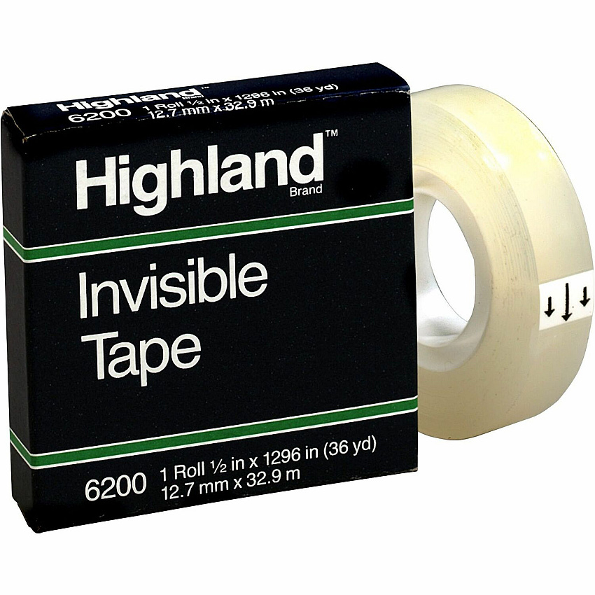 Highland 1/2"W Matte-finish Invisible Tape (MMM6200121296)
