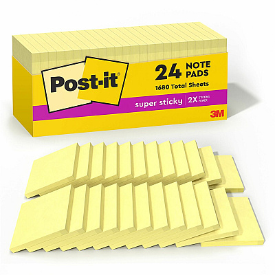 Post-it Super Sticky Notes (MMM65424SSCP)