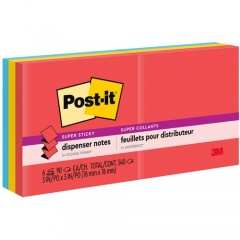 Post-it Super Sticky Dispenser Notes - Playful Primaries Color Collection (R3306SSAN)