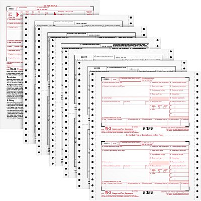 TOPS Carbonless Standard W-2 Tax Forms (TOP2206C)