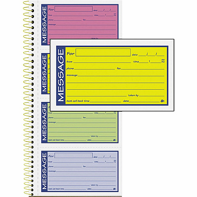 Adams 2-Part Carbonless Phone Message Books (ABFSC1153RB)
