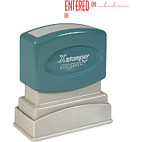 Xstamper Red Ink ENTERED Title Stamp (XST1822)