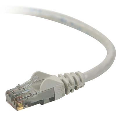 Belkin Cat6 Patch Cable Rj45m/rj45m 25ft Gray (A3L980B25S)