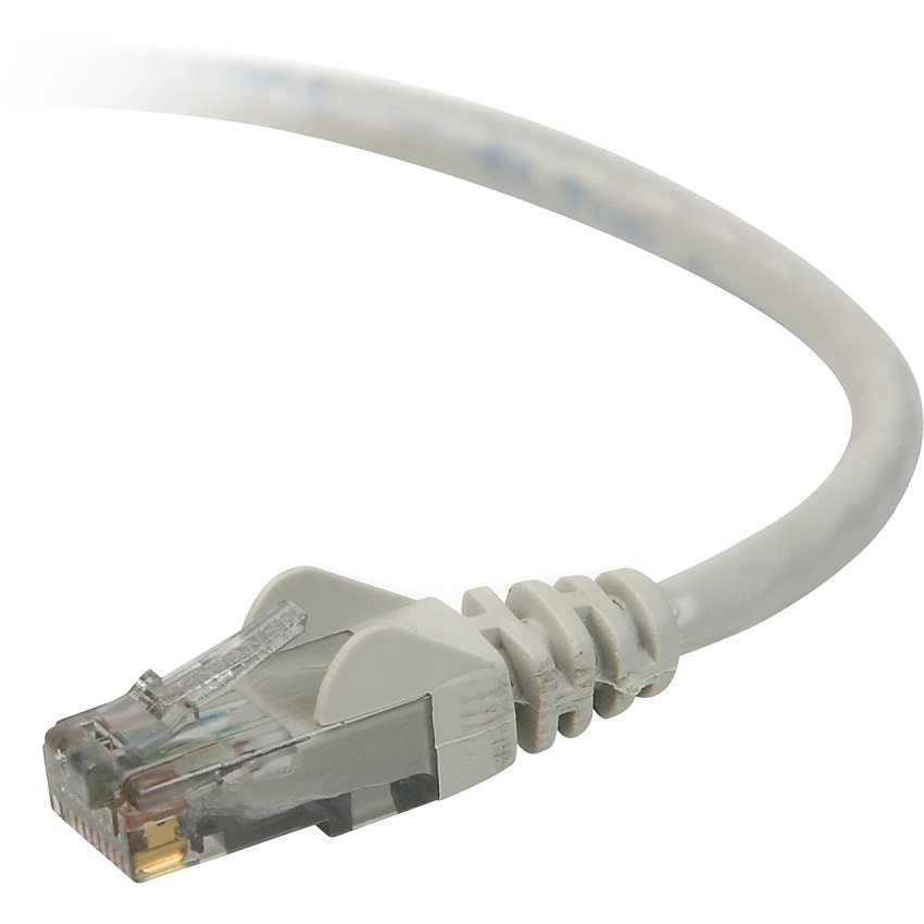 Belkin Cat6 Patch Cable Rj45m/rj45m 25ft Gray (A3L980B25S)