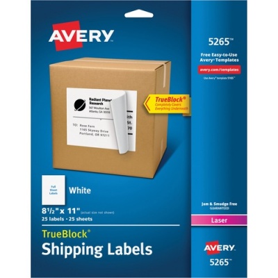 Avery Shipping Labels - TrueBlock (5265)
