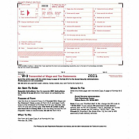 TOPS Continuous W-3 Transmittal of Wage Form (TOP2203)