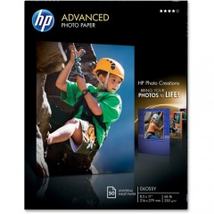 HP Advanced Glossy Photo Paper-50 sht/Letter/8.5 x 11 in (Q7853A)