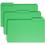 Smead Colored 1/3 Tab Cut Legal Recycled Top Tab File Folder (SMD17134)