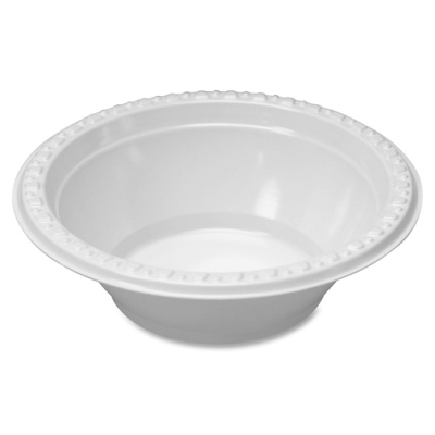 Tablemate Plastic Dinnerware Bowls (5244WH)