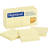 Highland Self-Sticking Notepads (MMM6549YW)