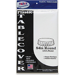 Tablemate Table Set Round Tablecovers (TBL84WH)