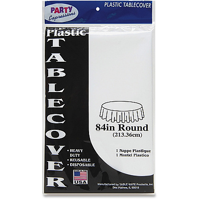 Tablemate Table Set Round Tablecovers (TBL84WH)