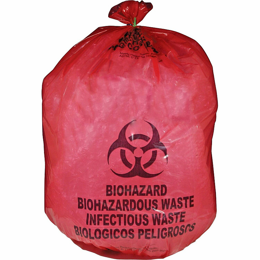 Medegen MHMS Red Biohazard Infectious Waste Bags (MHMMDRB142755)