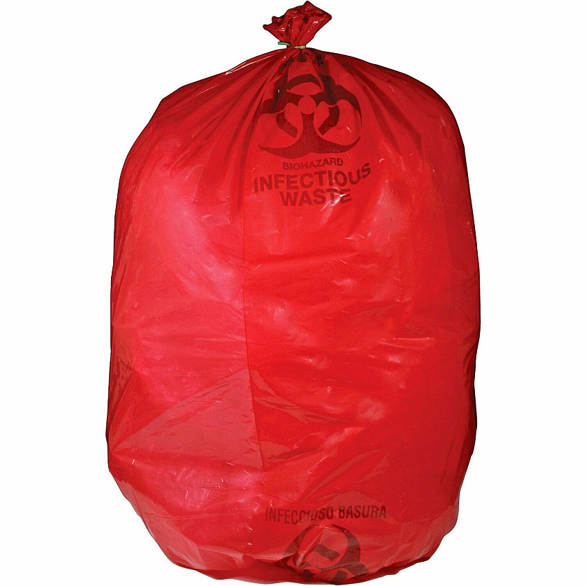 Medegen MHMS Red Biohazard Infectious Waste Bags (MHMRIWB142143)