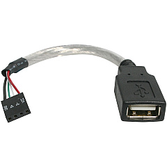 StarTech 6" Usb A To Usb 4 Pin Header Cable (USBMBADAPT)