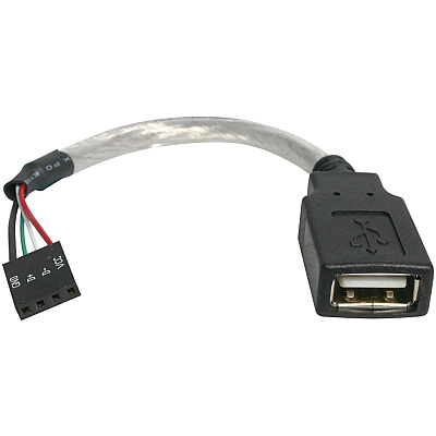 StarTech 6" Usb A To Usb 4 Pin Header Cable (USBMBADAPT)