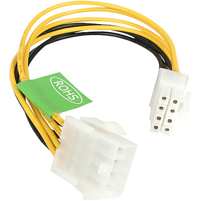StarTech 8in Eps 8 Pin Power Extension Cable (EPS8EXT)