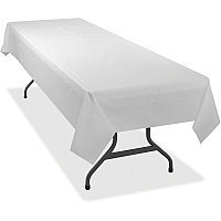 Tablemate Heavy-duty Plastic Table Covers (TBL549WH)