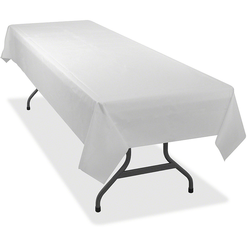 Tablemate Heavy-duty Plastic Table Covers (TBL549WH)