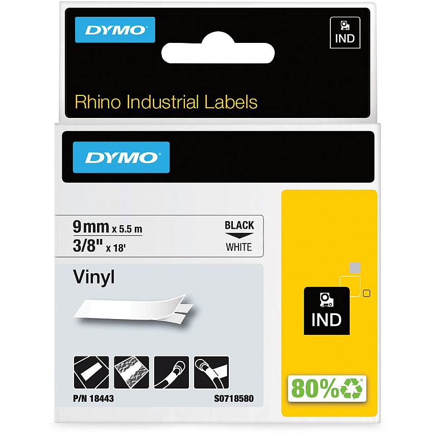 DYMO Rhino Industrial Vinyl Labels (DYM18443)