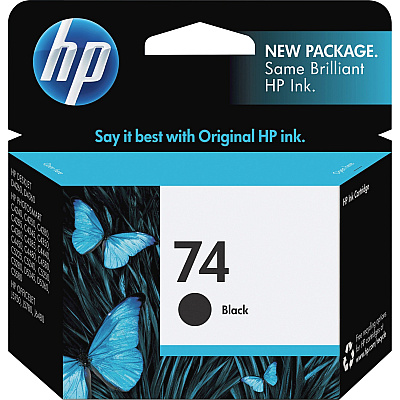 HP 74 (CB335WN) Original Inkjet Ink Cartridge - Black - 1 Each