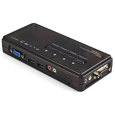 StarTech 4 Port Usb Kvm Switch W/ Audio & Cables (SV411KUSB)