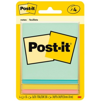 Post-it Notes Original Notepads -Beachside Cafe Color Collection (5401)