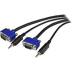 StarTech 6 Ft High Res Monitor Vga Cable W/ Audio (MXTHQMM6A)