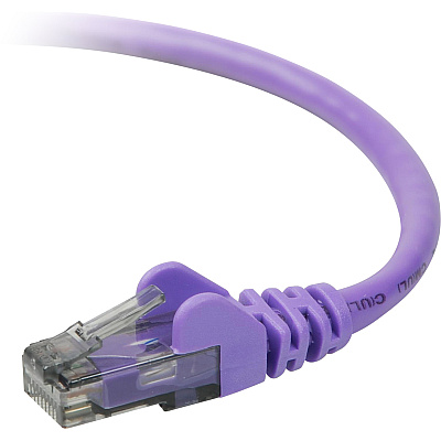 Belkin 50ft Cat6 Snagless Patch Cable Purple (A3L98050PURS)