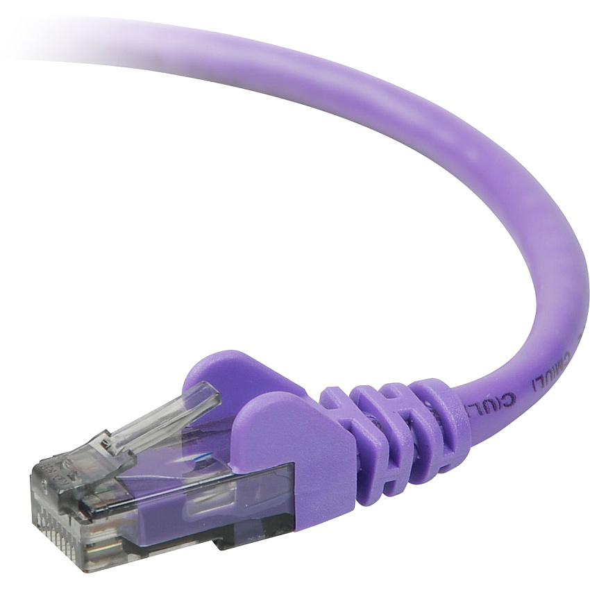 Belkin 50ft Cat6 Snagless Patch Cable Purple (A3L98050PURS)
