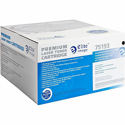 Elite Image Remanufactured MICR Laser Toner Cartridge - Alternative for HP 38A (Q1338A) - Black - 1 Each (ELI75193)