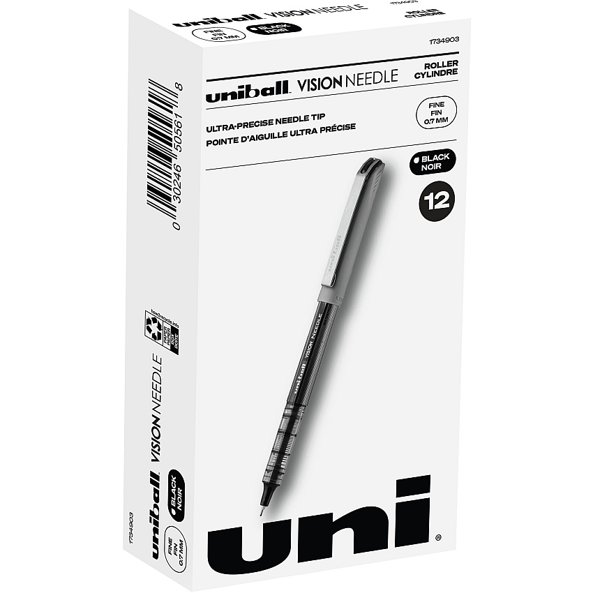 uniball Vision Needle Rollerball Pens (UBC1734903)