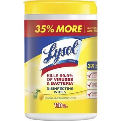 LYSOL Lemon/Lime Blossom Disinfectant Wipes (78849CT)