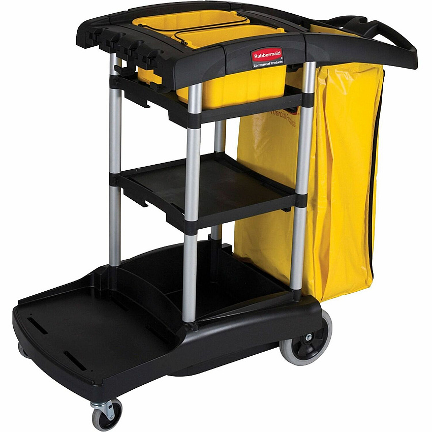 Rubbermaid Commercial High Capacity Cleaning Cart (RCP9T7200BK)